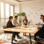 NR-1 em condomínios: síndico reunido com a equipe discutindo saúde mental no trabalho